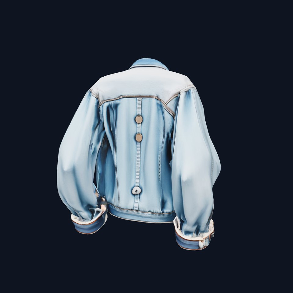 Stylish Denim Jacket with Distressed Features and Stud Accents